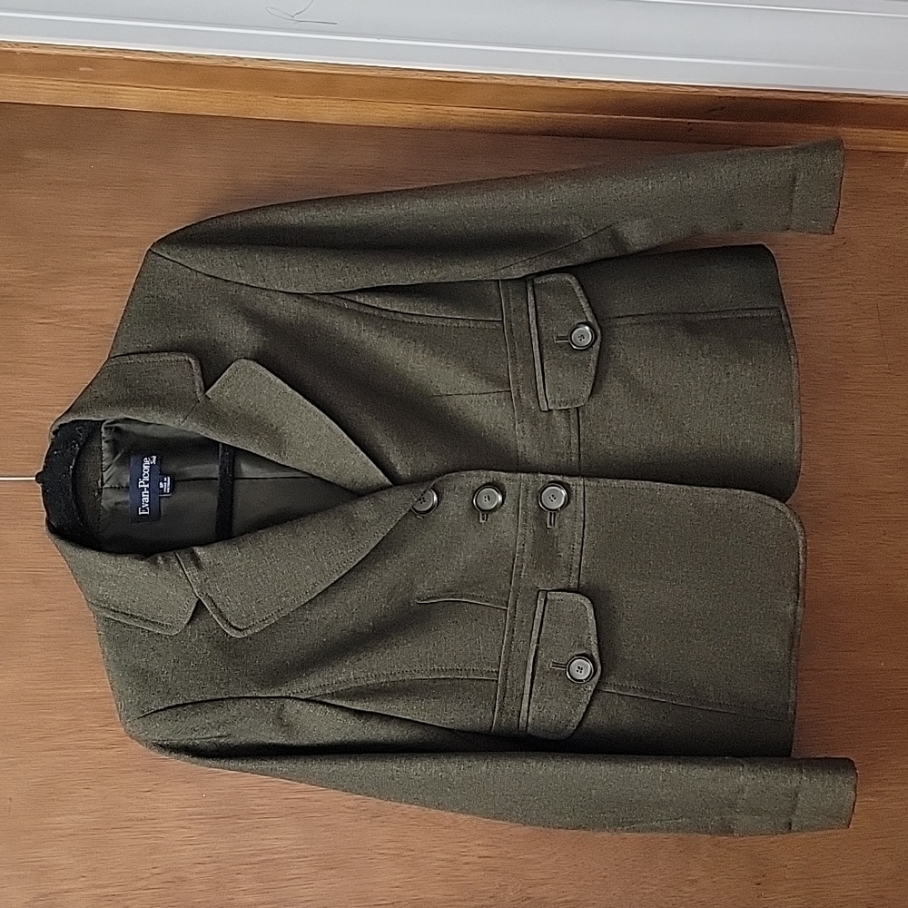 Evan-Picone olive green suit jacket 6p. Super cute. - Picture 2 of 9